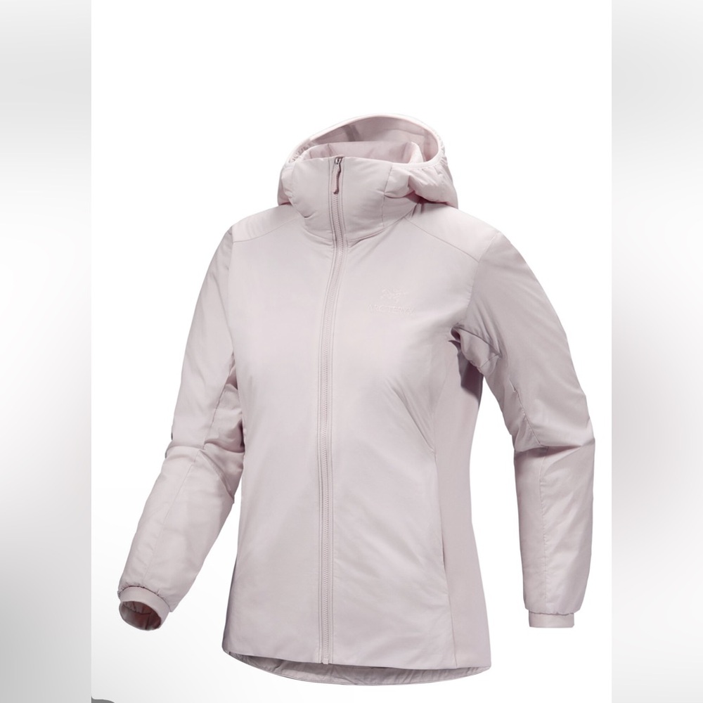 Arc'teryx atom hoody women's jacket in warm stone (size Medium)
